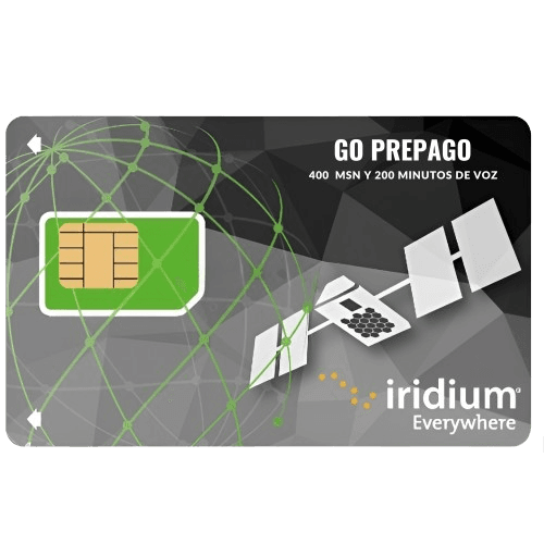 Recarga Iridium GO Prepago 400  MSN y 200 Minutos de Voz