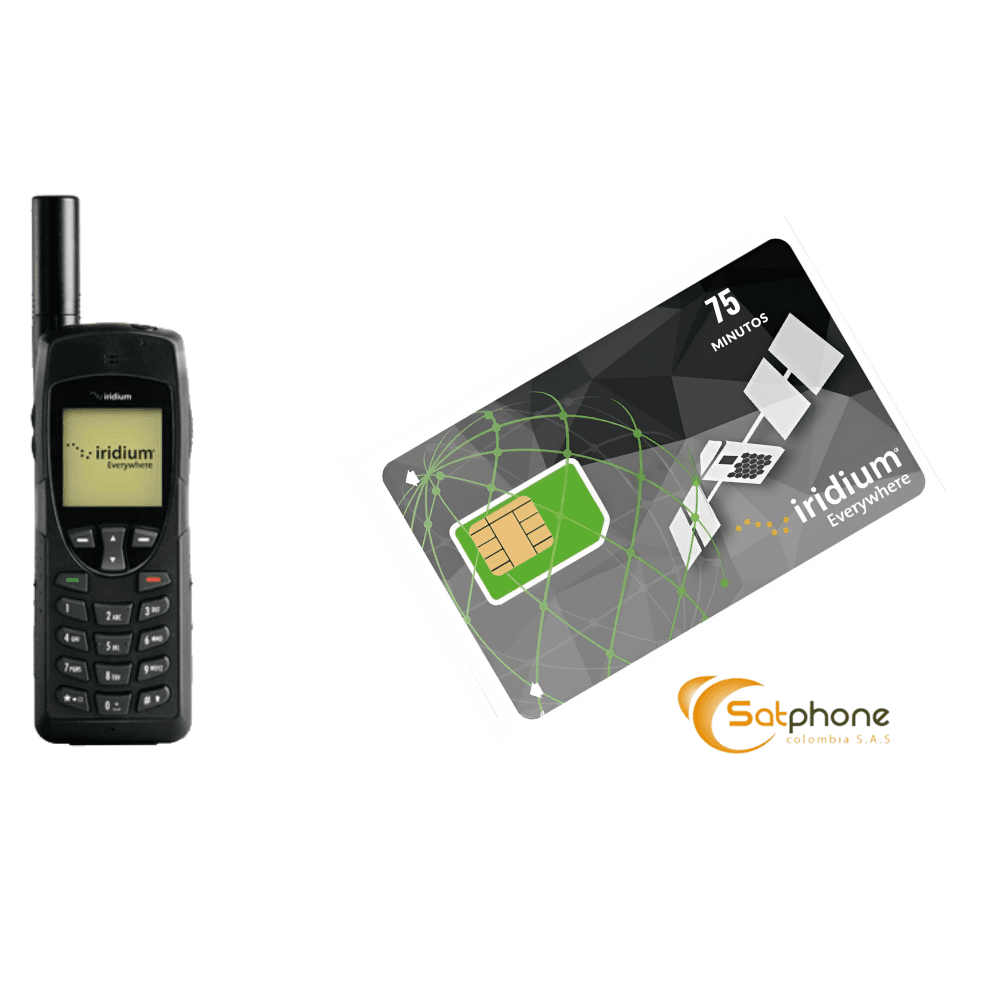 Telefono Iridium 9555 + Recarga 75 Minutos