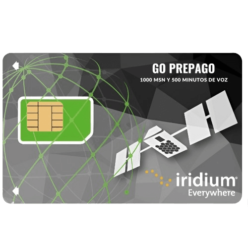 Recarga Iridium GO Prepago 1000 MSN y 500 Minutos de Voz