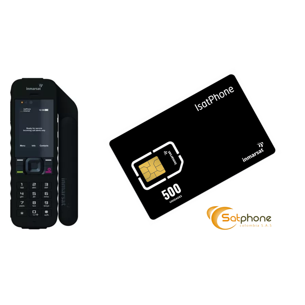 Teléfono Satelital Inmarsat Isatphone2 + Recarga de 500 Unidades