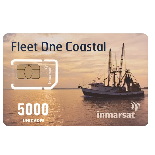 Recarga Prepago Inmarsat FleetOne Plan Costa 5000 Unidades